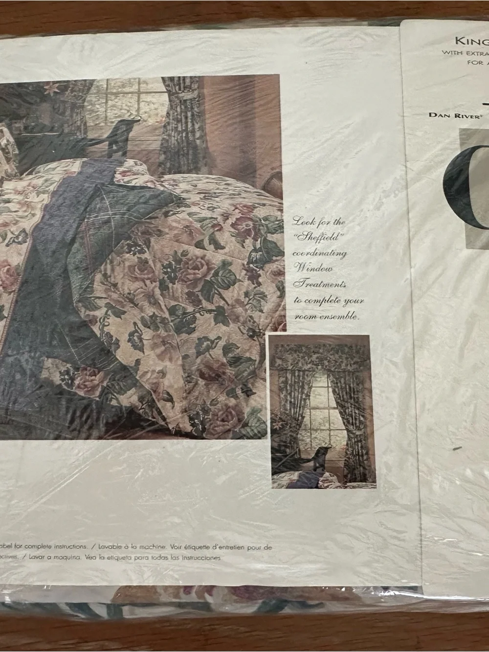 New Old Stock Vintage Dan River Cottagecore “Sheffield” King Sz 4 Pc Sheet Set